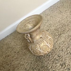 Gold Flower Pot